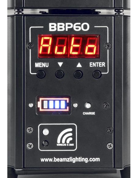 Beamz BBP60 Conjunto Focos, 6pcs en Flightcase con cargador 