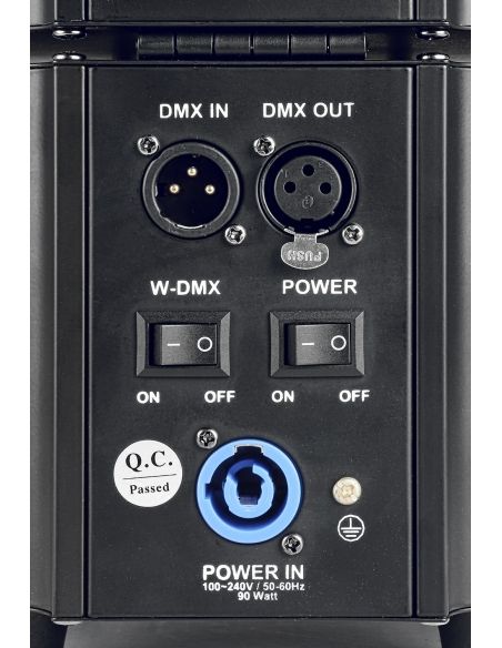 Beamz BBP60 Conjunto Focos, 6pcs en Flightcase con cargador 