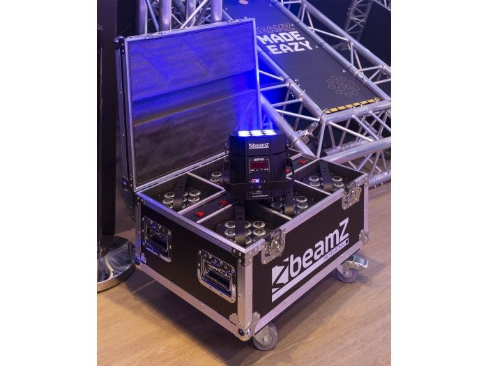 Beamz BBP60 Conjunto Focos, 6pcs en Flightcase con cargador 