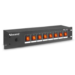 beamZ PS08S Panel de interruptores 8 canales con conectores Schuko 154040 - 1
