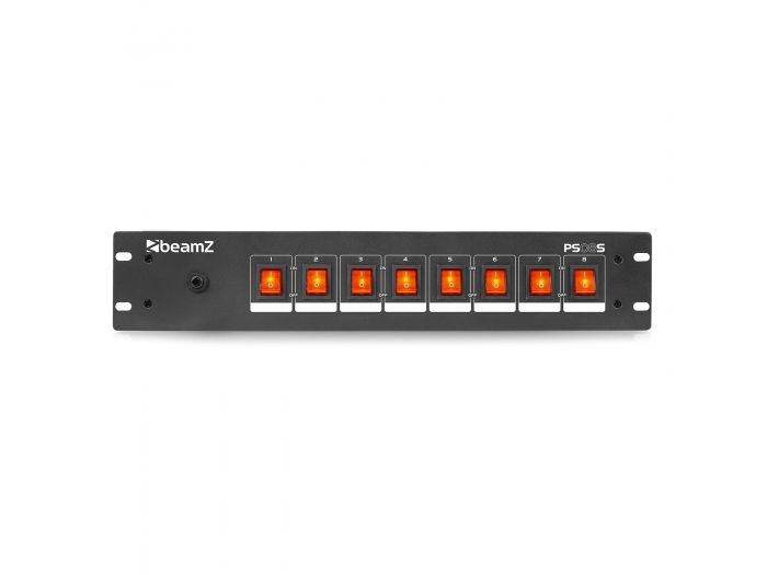 beamZ PS08S Panel de interruptores 8 canales con conectores Schuko 154040 - 6