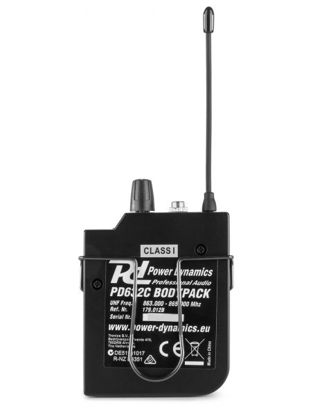 Power Dynamics PD632BP Petaca transmisora para serie PD632
