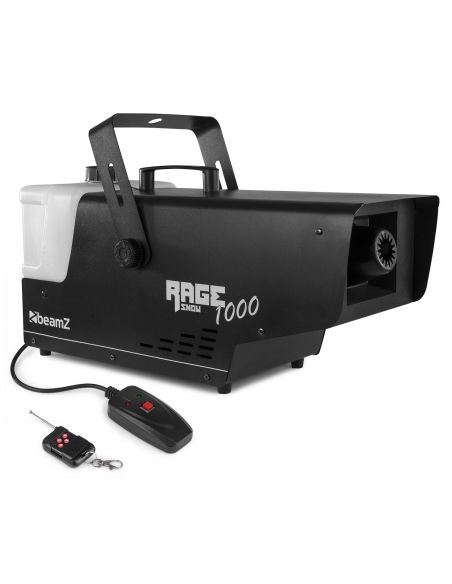 Beamz Rage 1000 Maquina de nieve con mando a distancia 
