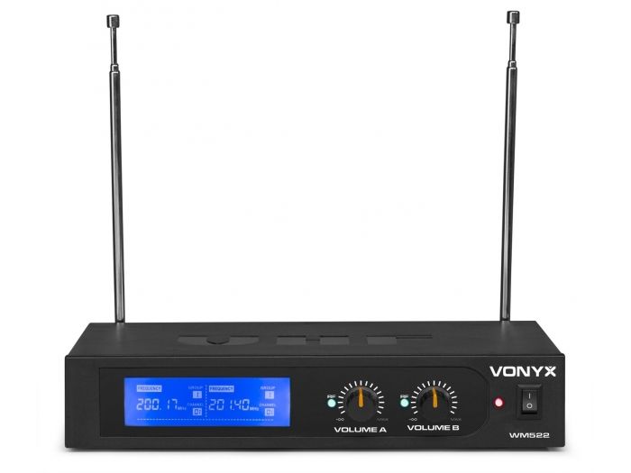 Vonyx WM522 Micro VHF 2CH HH Display | Mas Que Sonido