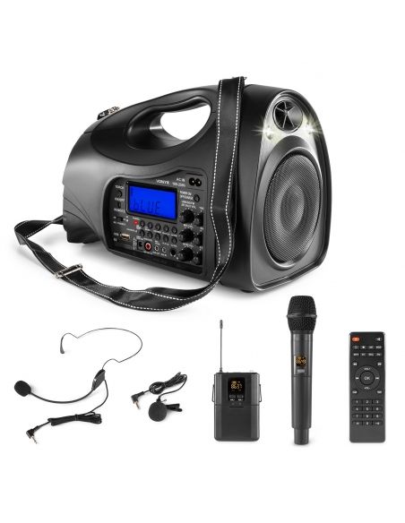 Vonyx ST016 Sistema Personal PA con micrófono inalámbrico UHF Combi 178872 - 1