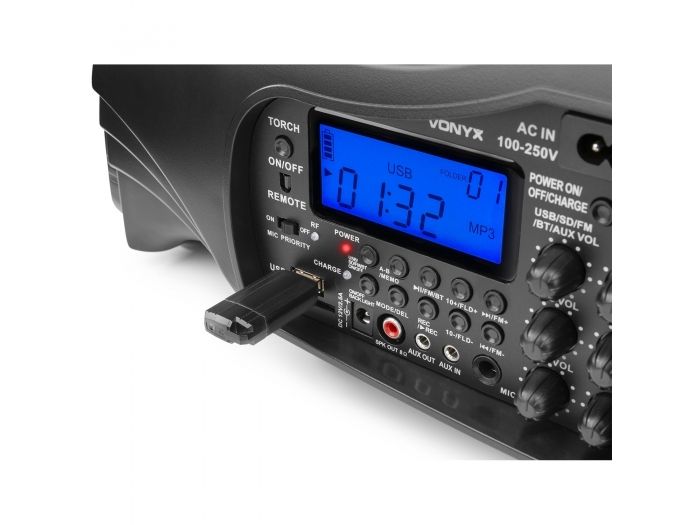 Vonyx ST016 Sistema Personal PA con micrófono inalámbrico UHF Combi 178872 - 4