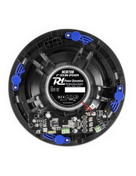 Power Dynamics NCBT8B Conjunto altavoces de techo de bajo perfil amplificados BT 8" Negro 952636