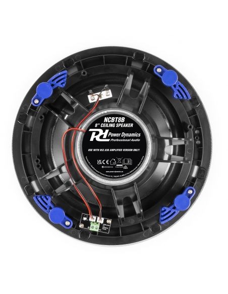 Power Dynamics NCBT8B Conjunto altavoces de techo de bajo perfil amplificados BT 8" Negro 952636