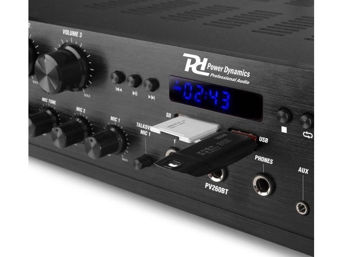 Power Dynamics PV260BT Amplificador de audio de 6 zonas 600W 953034 - 5