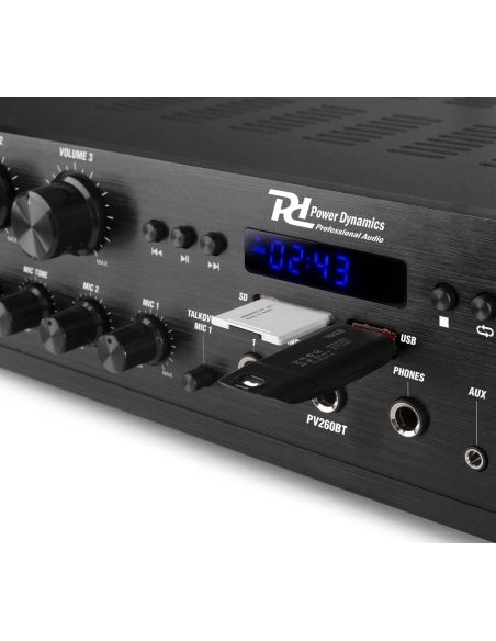 Power Dynamics PV260BT Amplificador de audio de 6 zonas 600W 953034 - 5