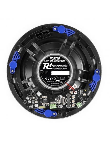 Power Dynamics NCBT5B Conjunto altavoces de techo de bajo perfil amplificados BT 5.25" Negro 952634