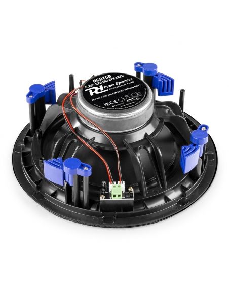 Power Dynamics NCBT5B Conjunto altavoces de techo de bajo perfil amplificados BT 5.25" Negro 952634