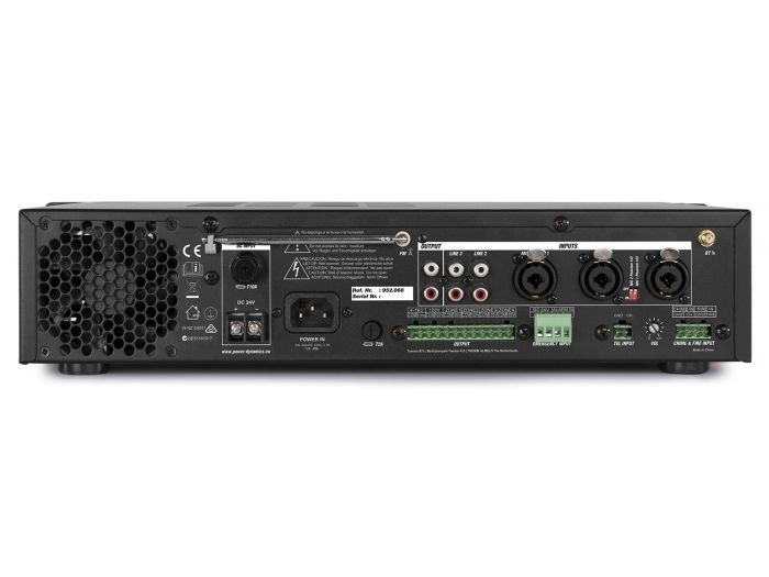 Power Dynamics PDV120MP3 120W/100V 4 zones ampl. | Mas Que Sonido