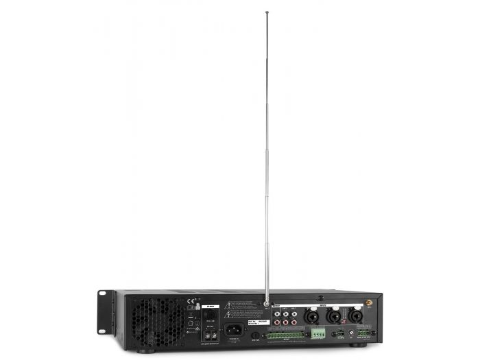 Power Dynamics PDV120MP3 120W/100V 4 zones ampl. | Mas Que Sonido