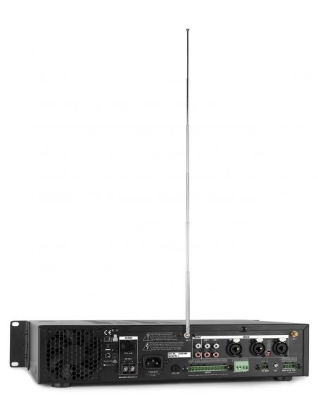 Power Dynamics PDV120MP3 120W/100V 4 zones ampl. | Mas Que Sonido