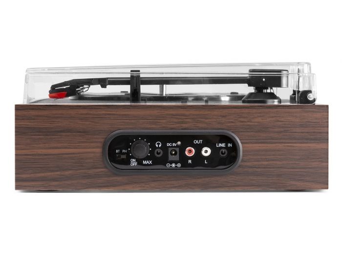 Fenton RP170D Giradiscos con caja de almacenaje de vinilos Madera oscura 102166 - 4