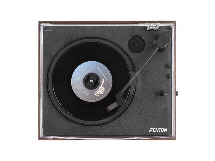Fenton RP170D Giradiscos con caja de almacenaje de vinilos Madera oscura 102166 - 8