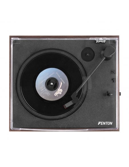 Fenton RP170D Giradiscos con caja de almacenaje de vinilos Madera oscura 102166 - 8