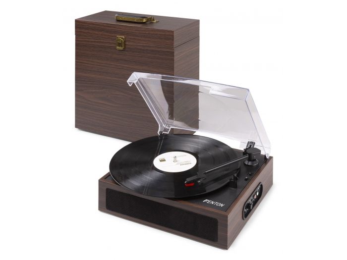 Fenton RP170D Giradiscos con caja de almacenaje de vinilos Madera oscura 102166 - 10