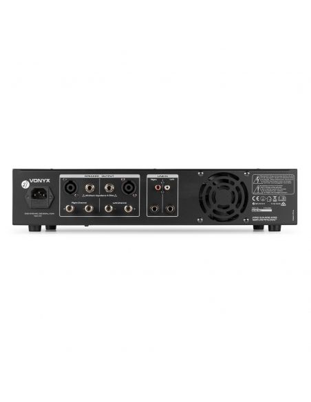 Vonyx VPA600 PA Amplifier 2x 300W MP3, BT | Mas Que Sonido