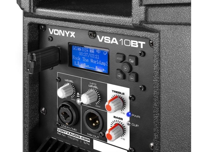 Vonyx VSA10BT Altavoces activos Bi-Amplificados 10" 500W BT/MP3 170370 - 6