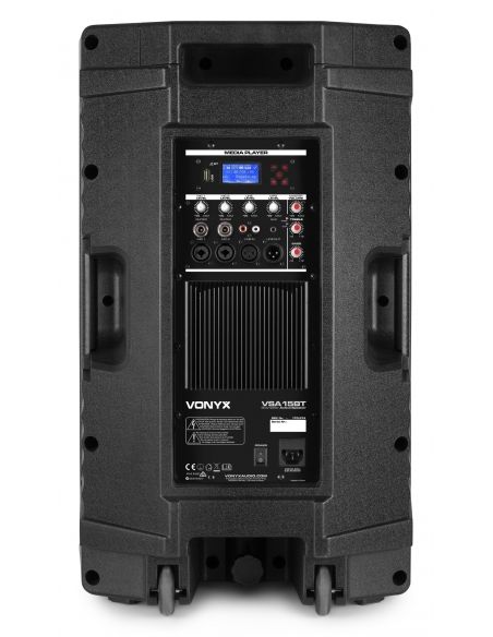 Vonyx VSA15BT Altavoces activos Bi-Amplificados 15" 1000W BT/MP3 170374 - 5