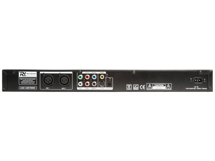 Power Dynamics PDC150 Reproductor DVD de 19 pulgadas con CD+G y USB | Mas Que Sonido