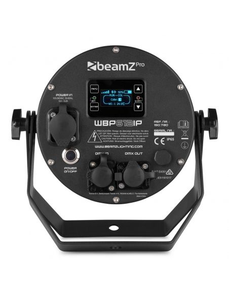 beamZ Pro WBP612IP Foco PAR LED Aluminio IP65 6-en-1 150780 - 5