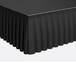 Power Dynamics SKIRT-V40 Fald¢n de escenario tipo terciopelo plisado 6m x 40cm