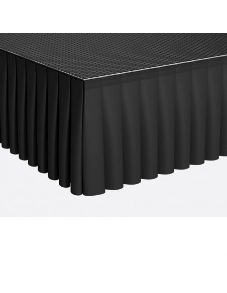 Power Dynamics SKIRT-V40 Fald¢n de escenario tipo terciopelo plisado 6m x 40cm
