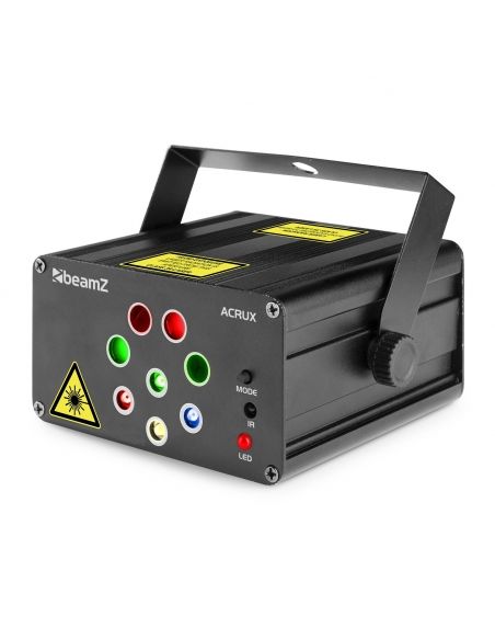 beamZ Acrux Quatro R/G Party Laser con RGBW 152610