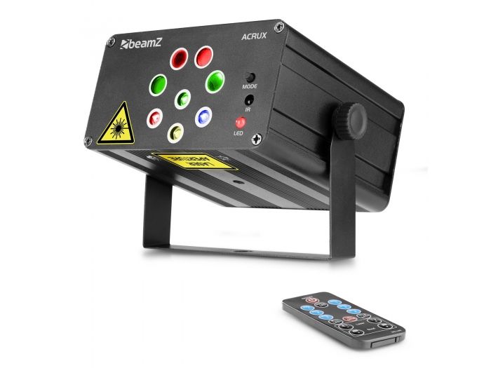 beamZ Acrux Quatro R/G Party Laser con RGBW 152610