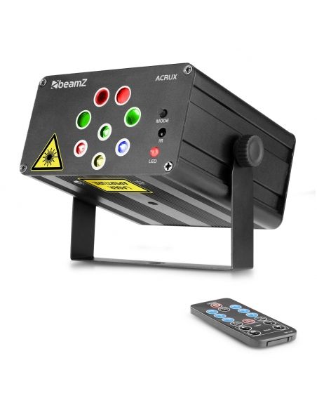 beamZ Acrux Quatro R/G Party Laser con RGBW 152610