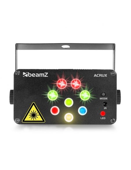 beamZ Acrux Quatro R/G Party Laser con RGBW 152610