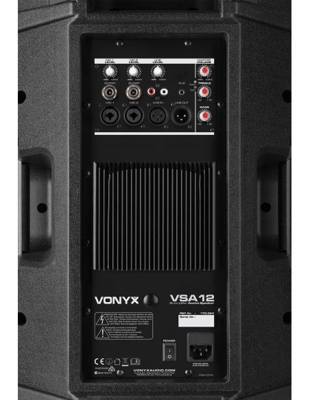 Vonyx VSA12 Altavoces activos Bi-Amplificados 12" 800W 170364 - 6