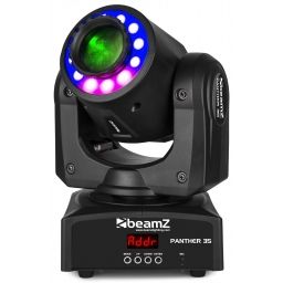 Beamz Panther 35 Led Spot Moving Head with LED Ring  2