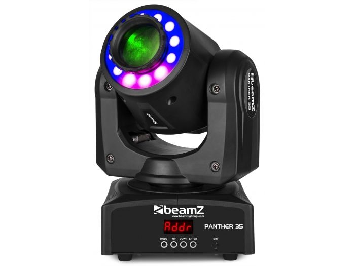Beamz Panther 35 Led Spot Moving Head with LED Ring 