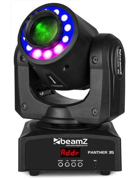 Beamz Panther 35 Led Spot Moving Head with LED Ring 