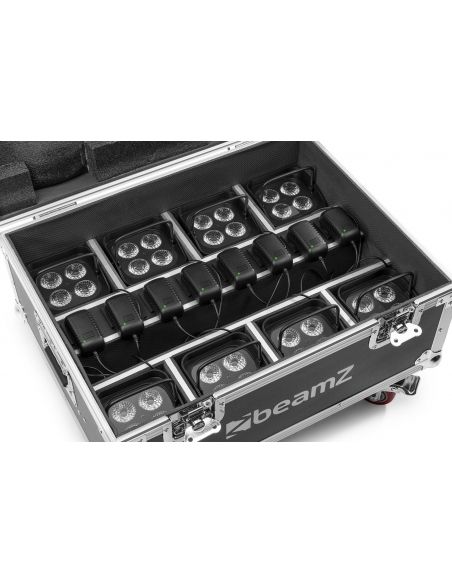Beamz FCC9 FlightCase para 8x focos serie BBP9 