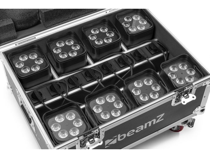 Beamz FCC9 FlightCase para 8x focos serie BBP9 