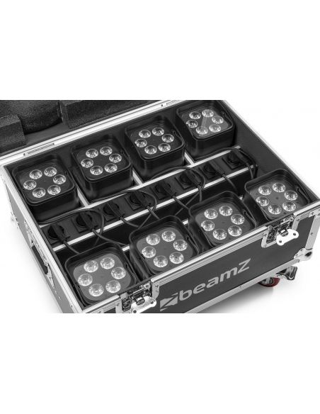 Beamz FCC9 FlightCase para 8x focos serie BBP9 