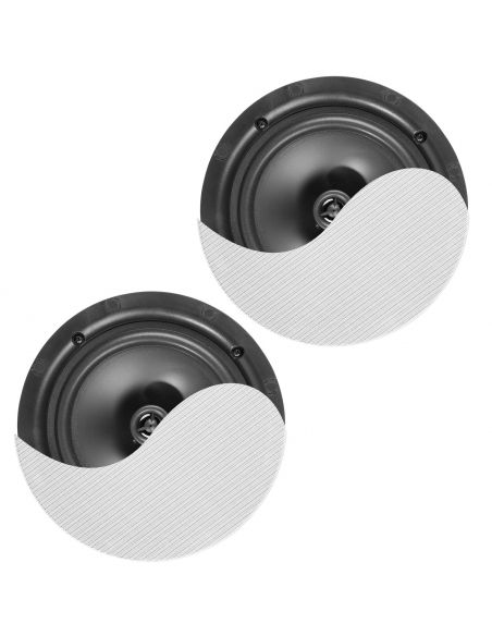 Power Dynamics NCBT8 Conjunto altavoces de techo de bajo perfil amplificados BT 8" Blanco 952632