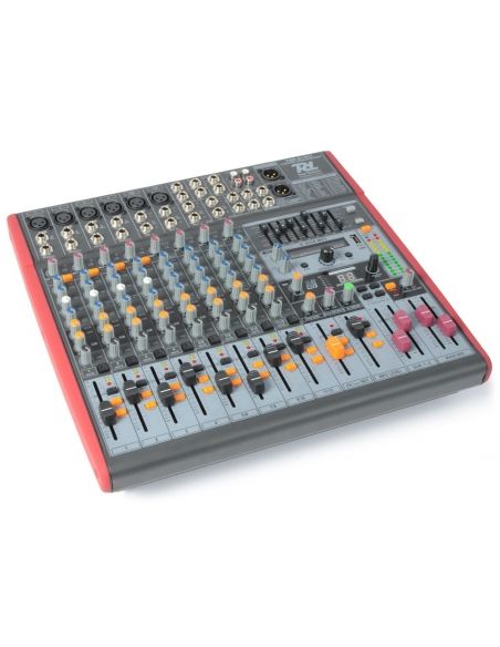 Power Dynamics PDM-S1203 Mezclador Escenario 12 canales  DSP/MP3- USB Entrada/Salida | Mas Que Sonido