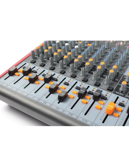 Power Dynamics PDM-S1203 Mezclador Escenario 12 canales  DSP/MP3- USB Entrada/Salida | Mas Que Sonido