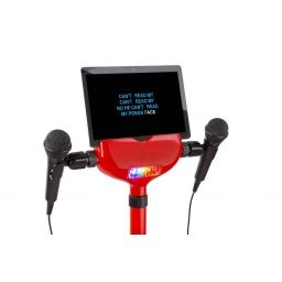 Fenton KSM15R Set escenario Karaoke Rojo con alfombra de escenario 130162 2