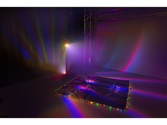 Fenton KSM15R Set escenario Karaoke Rojo con alfombra de escenario 130162