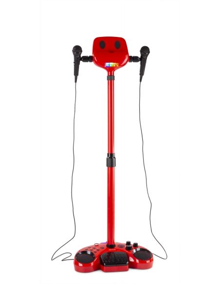 Fenton KSM15R Set escenario Karaoke Rojo con alfombra de escenario 130162