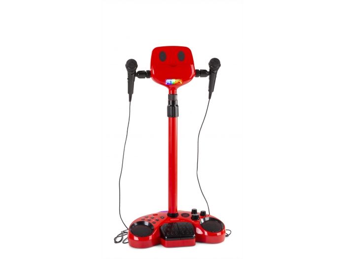 Fenton KSM15R Set escenario Karaoke Rojo con alfombra de escenario 130162