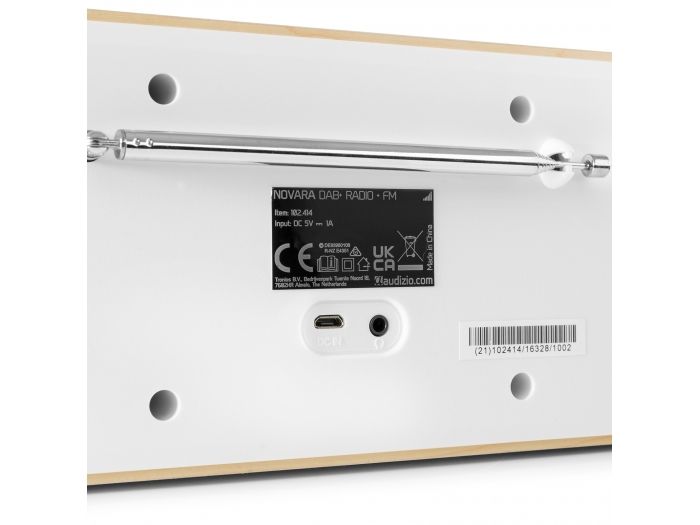 Audizio Novara DAB+ Radio estéreo Blanca 102414 - 5