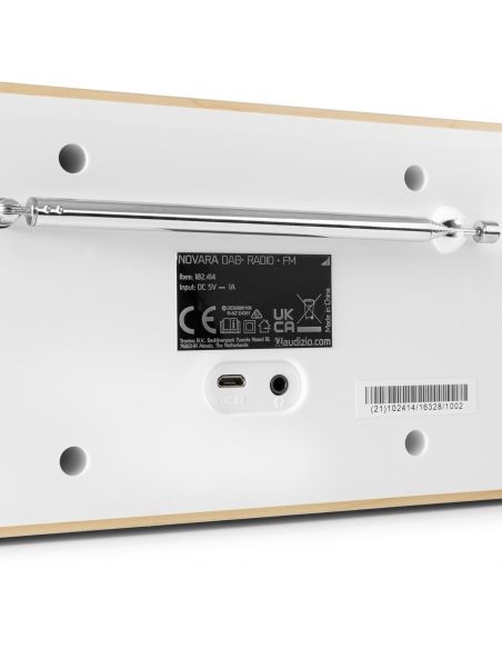 Audizio Novara DAB+ Radio estéreo Blanca 102414 - 5